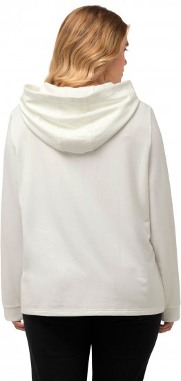Ulla Popken City Name Graphic Hoodie Off-White - Sweatshirts & hoodies - 
