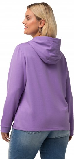 Ulla Popken City Name Graphic Hoodie Light Purple - Sweatshirts & hoodies - 