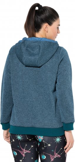 Ulla Popken Fleece-Lined Hoodie Dark Petrol - Sweatshirts & hoodies - 
