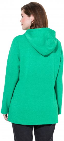 Ulla Popken Lettering GLOWING Hoodie Moss Green - Sweatshirts & hoodies - 