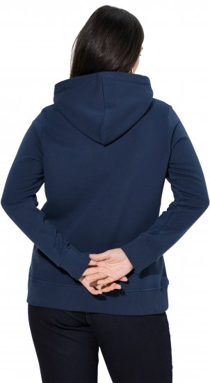 Ulla Popken Relaxed Fit Long Sleeve Hoodie Navy - Sweatshirts & hoodies - 