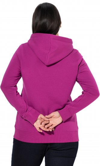 Ulla Popken Relaxed Fit Long Sleeve Hoodie Berry - Sweatshirts & hoodies - 