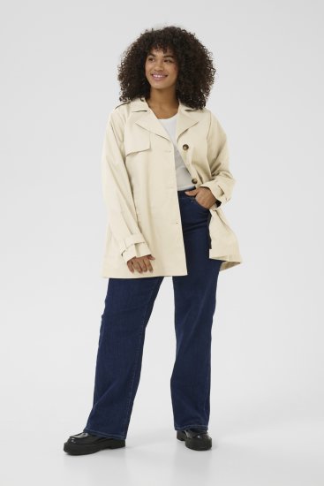 Kaffe Curve Tricia Veste Gris plume - Vestes & Manteaux - 