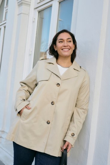 Kaffe Curve Tricia Veste Gris plume - Vestes & Manteaux - 