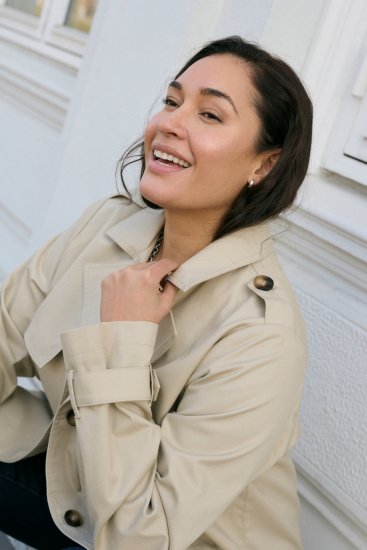 Kaffe Curve Tricia Veste Gris plume - Vestes & Manteaux - 