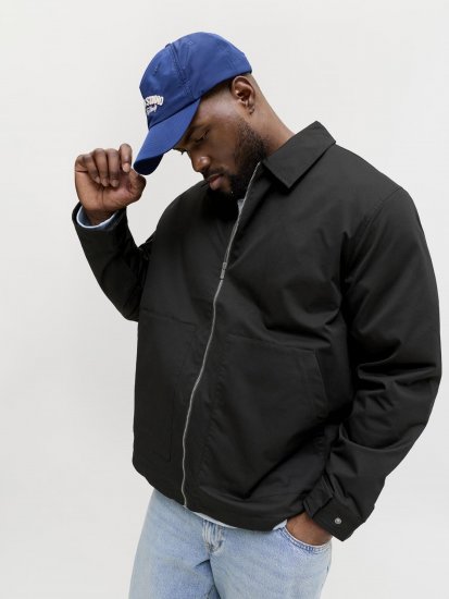 Jack & Jones Winson Worker Jacket Black - Vestes - Vestes Homme Grandes Tailles