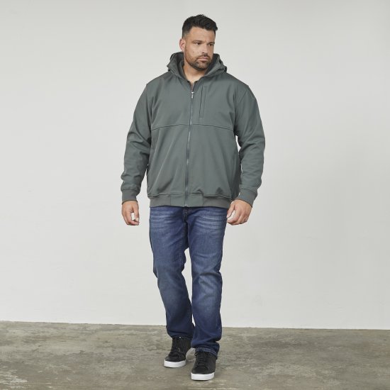 North Latitude 61301 Veste Softshell avec Capuche Amovible Vert Foncé - Vestes - Vestes Homme Grandes Tailles