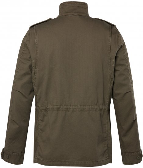 JP1880 Field Jacket with Badges Vintage Look Moss Green - Vestes - Vestes Homme Grandes Tailles