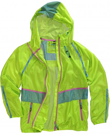 Ulla Popken Neon Rain Jacket Activewear Safety Yellow - Vestes - 
