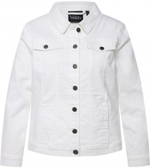 Ulla Popken Denim Jacket White - Vestes - 