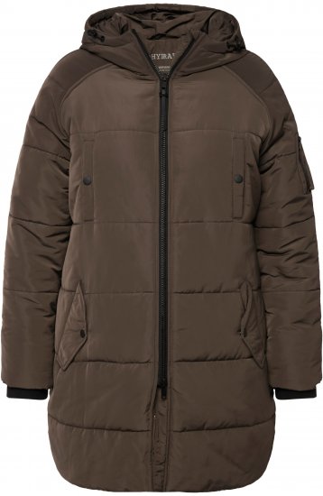 Ulla Popken HYPRAR Water Repellent Fully Lined Jacket Mocha - Vestes - 