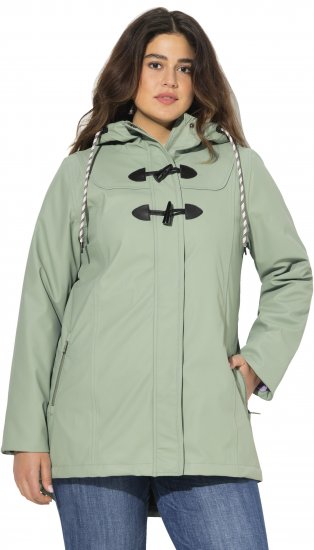 Ulla Popken HYPRAR Rain Jacket Mint Green - Vestes - 