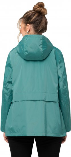 Ulla Popken HYPRAR Water-Repellent Windbreaker Soft Turquoise - Vestes - 