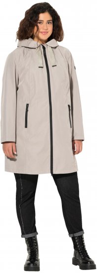 Ulla Popken HYPRAR Waterproof Jacket Medium Grey - Vestes - 