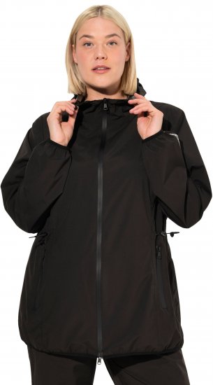 Ulla Popken Lightweight Rain Jacket Black - Vestes - 