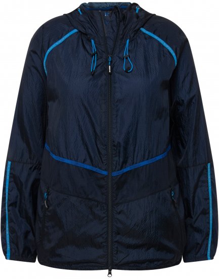 Ulla Popken Water Repellent Jacket Navy - Vestes - 