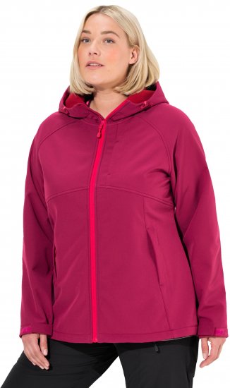 Ulla Popken Softshell Contrast Color Jacket Magenta - Vestes - 