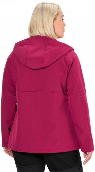 Ulla Popken Softshell Contrast Color Jacket Magenta - Vestes - 
