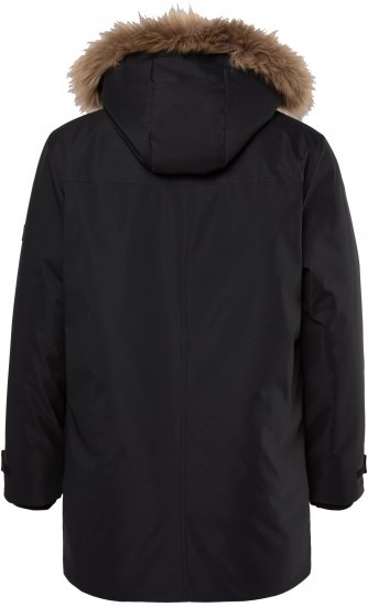 Men Plus Parka With Fur Hood Black - Vestes - Vestes Homme Grandes Tailles