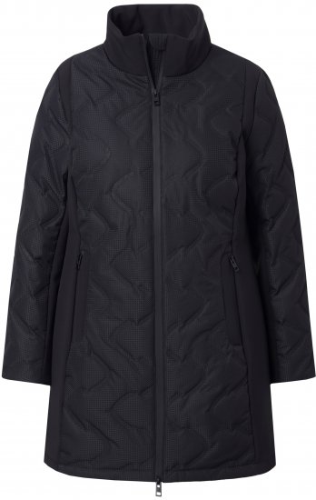 Ulla Popken HYPRAR Laser Quilted Jacket Black - Vestes - 