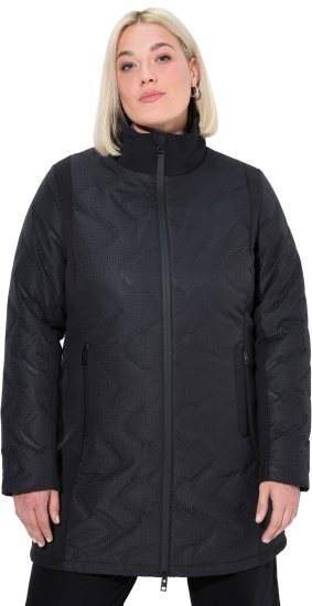 Ulla Popken HYPRAR Laser Quilted Jacket Black - Vestes - 