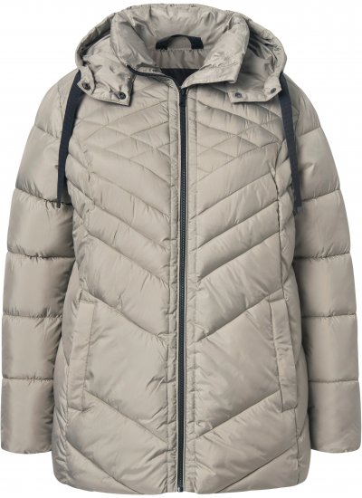 Ulla Popken HYPRAR Water-Repellent Quilted Jacket Medium Grey - Vestes - 