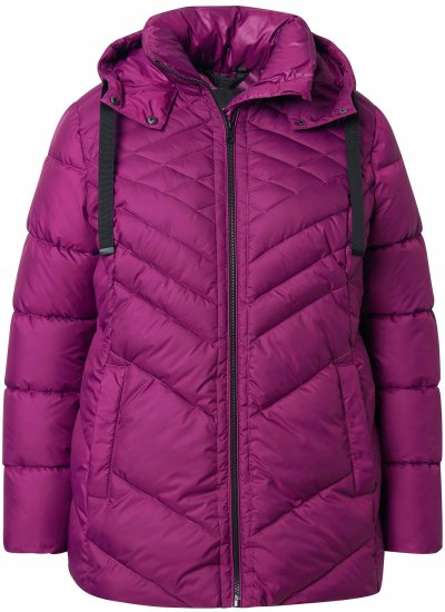 Ulla Popken HYPRAR Water-Repellent Quilted Jacket Berry - Vestes - 