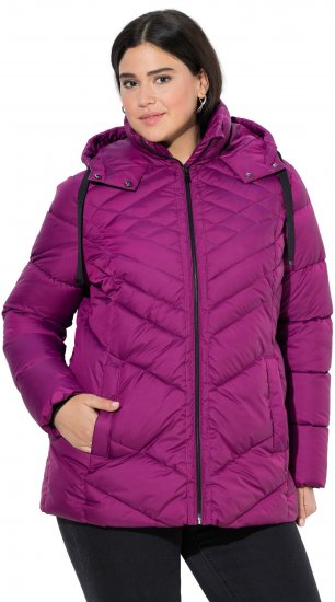 Ulla Popken HYPRAR Water-Repellent Quilted Jacket Berry - Vestes - 