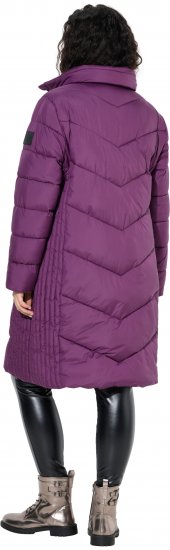 Ulla Popken HYPRAR Longline Water Repellent Jacket Plum - Vestes - 