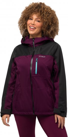 Ulla Popken HYPRAR Lightweight Triple Function Jacket Dark Berry - Vestes - 