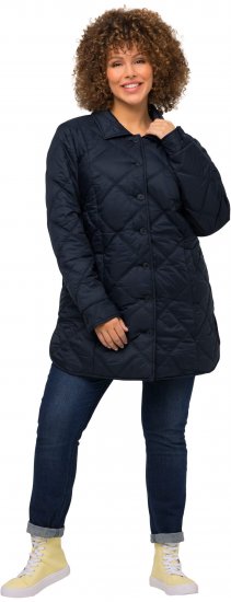 Ulla Popken Quilted Jacket Navy - Vestes - 