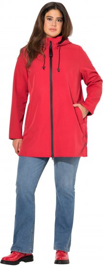 Ulla Popken HYPRAR Softshell Fleece-Lined Jacket Salsa Red - Vestes - 