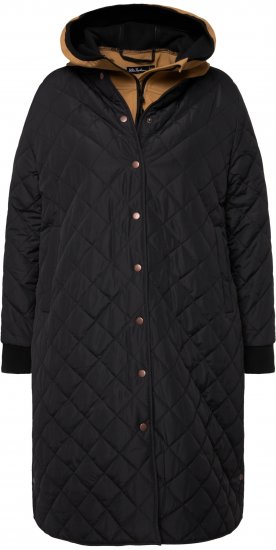 Ulla Popken 2-in-1 Quilted Fleece Lined Coat Black - Vestes - 