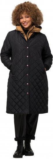 Ulla Popken 2-in-1 Quilted Fleece Lined Coat Black - Vestes - 