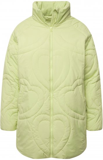 Ulla Popken HYPRAR Heart Quilted Jacket Light Sage - Vestes - 