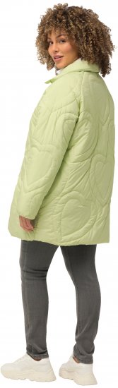 Ulla Popken HYPRAR Heart Quilted Jacket Light Sage - Vestes - 
