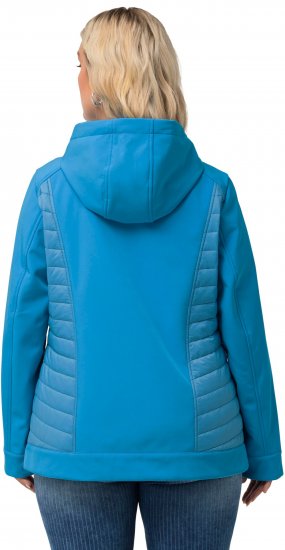 Ulla Popken Hyprar Quilt Mix Jacket Aqua - Vestes - 