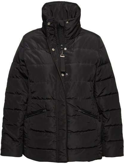 Ulla Popken Quilted Puffer Coat Black - Vestes - 