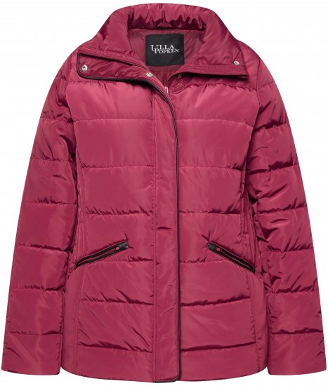 Ulla Popken Quilted Puffer Coat Carmine Red - Vestes - 