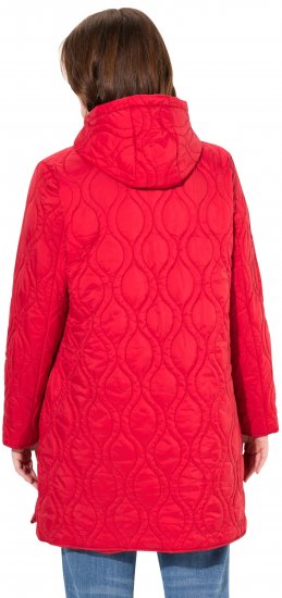 Ulla Popken HYPRAR Quilted Water-Repellent Jacket Red Salsa - Vestes - 