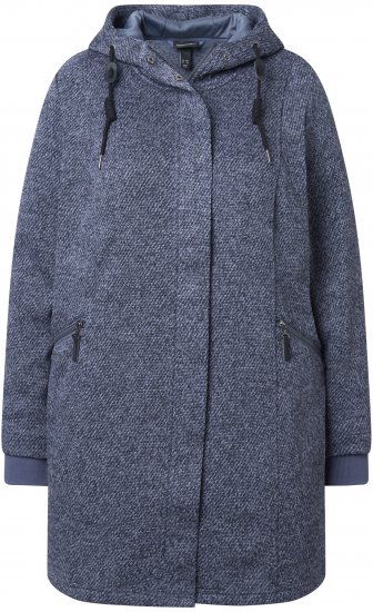 Ulla Popken Knit Fleece-Lined Jacket Navy - Vestes - 