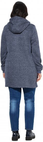 Ulla Popken Knit Fleece-Lined Jacket Navy - Vestes - 