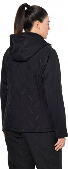 Ulla Popken Triple Function Laser Quilted Softshell Jacket Black - Vestes - 