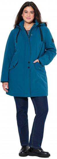 Ulla Popken HYPRAR Long Softshell Jacket Ocean Blue - Vestes - 