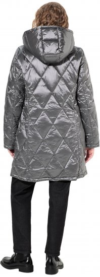 Ulla Popken HYPRAR Diamond Quilted Jacket Silver - Vestes - 