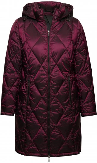 Ulla Popken HYPRAR Diamond Quilted Jacket Carmine Red - Vestes - 