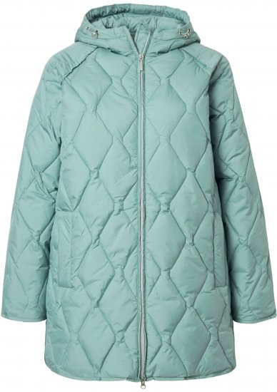 Ulla Popken HYPRAR Quilted Water Repellent Jacket Mint Green - Vestes - 