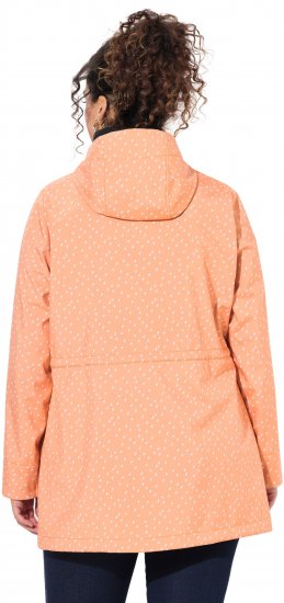 Ulla Popken Raindrop Print Longline Waterproof Jacket Mandarin - Vestes - 