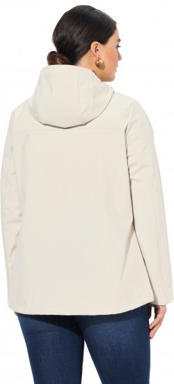 Ulla Popken HYPRAR Toggle Button Microfleece Lined Jacket Light Champagne - Vestes - 