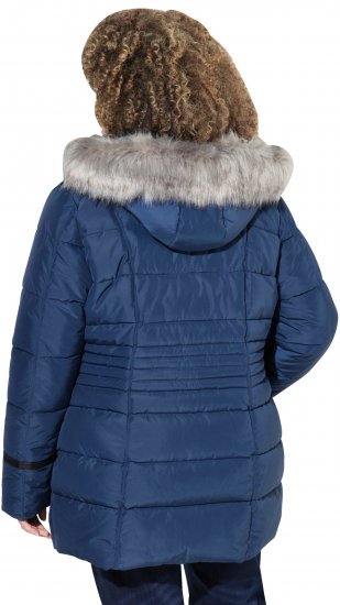 Ulla Popken HYPRAR Quilted Jacket Grey Blue - Ulla Popken - 